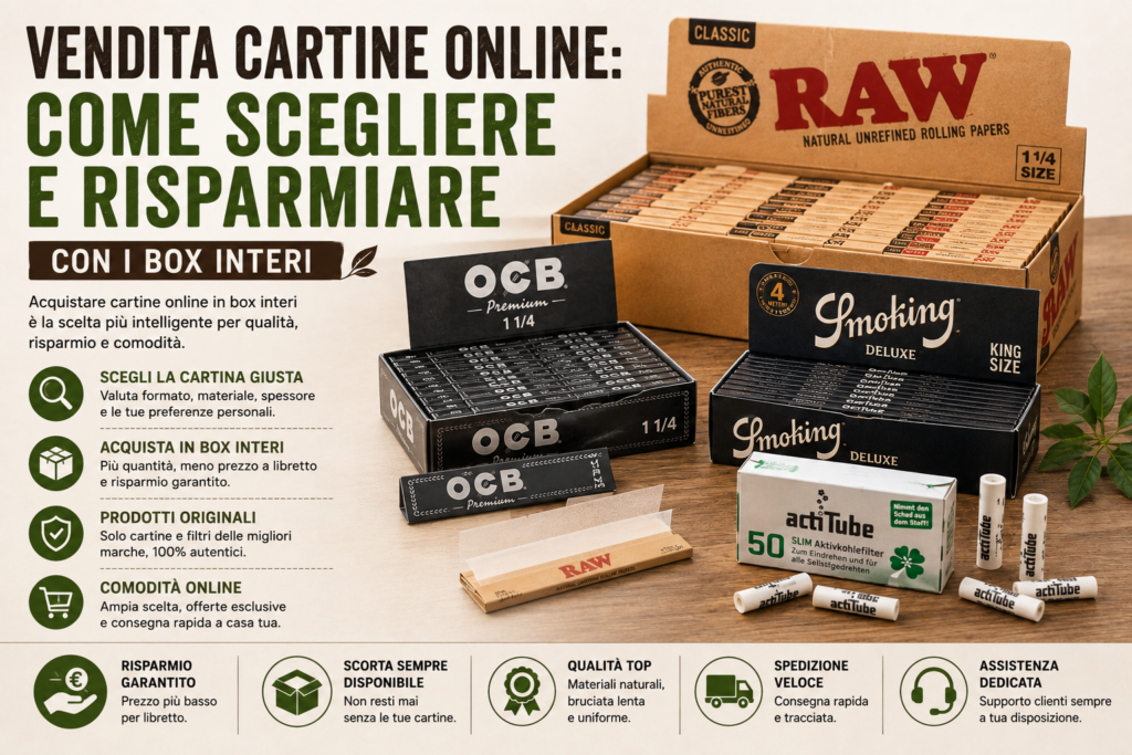 vendita cartine online