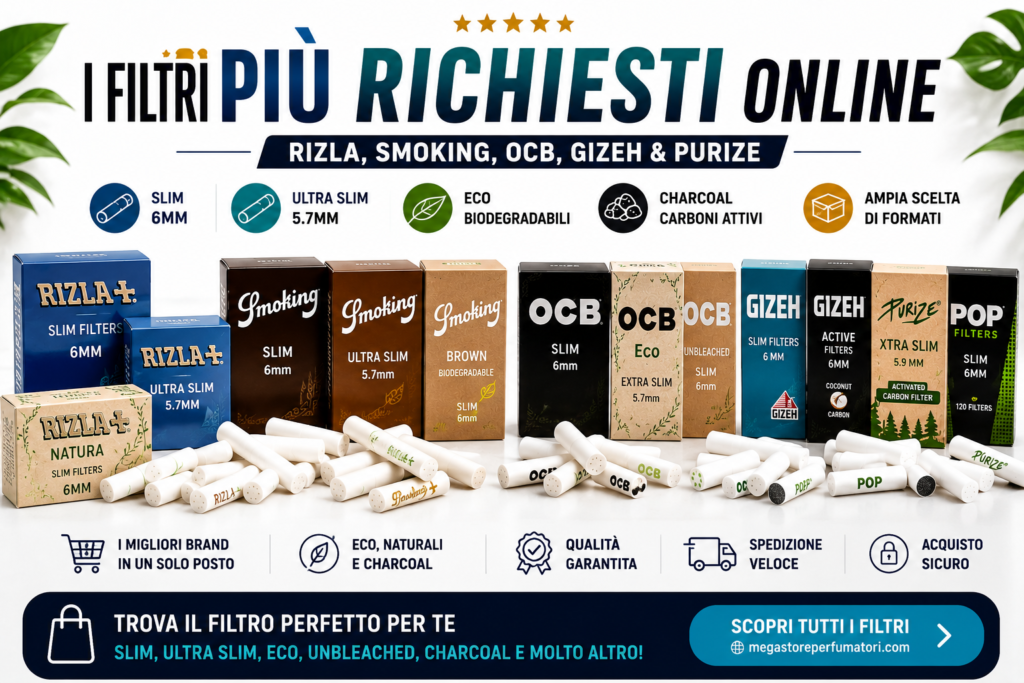 I filtri più richiesti online